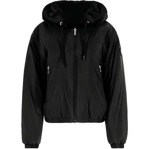 Moose Knuckles bomber con zip - nero