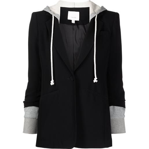 Cinq A Sept blazer monopetto con coulisse - nero