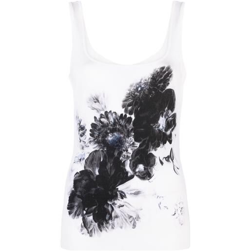 Alexander McQueen canotta chiaroscuro - toni neutri