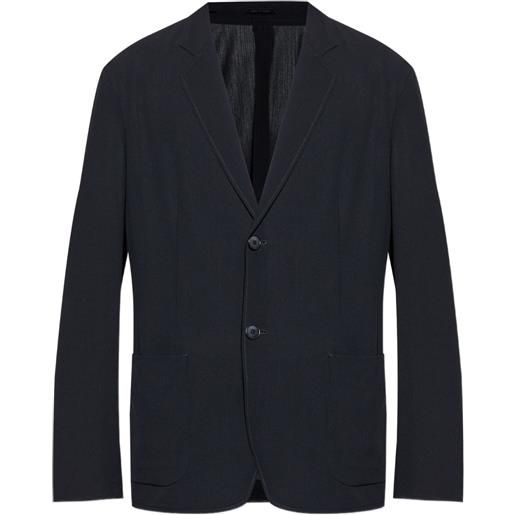 Giorgio Armani blazer con applicazione - nero