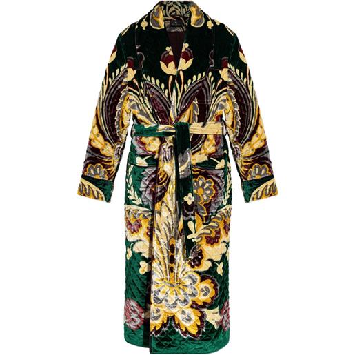 ETRO cappotto a fiori - giallo