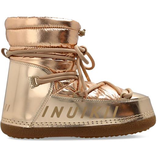 Inuikii stivali da neve mountain metallizzati con trapuntatura - oro