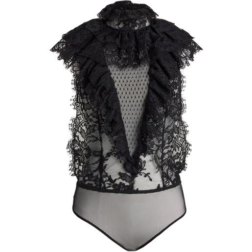 Ralph Lauren Collection body con ruches - nero