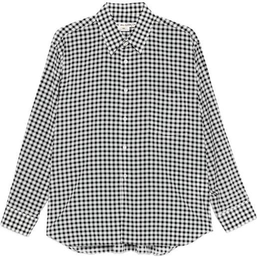 Comme Des Garçons camicia a quadretti - nero