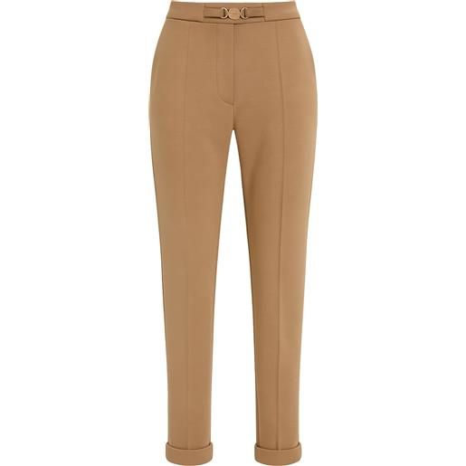 Fracomina  pantalone slim chino con cintura e risvolto