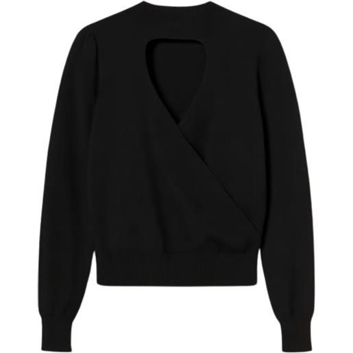 TWINSET maglia con cut-out e incrocio