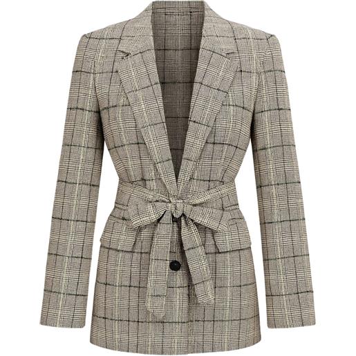 Twinset  blazer check con cintura