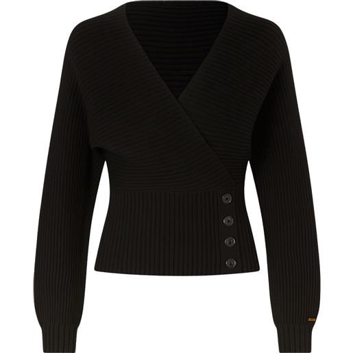 TWINSET maglia con incrocio a costine