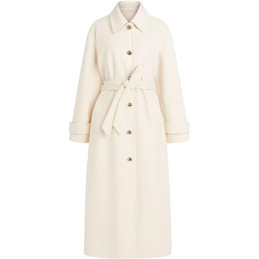 TWINSET cappotto in tessuto a tinta unita