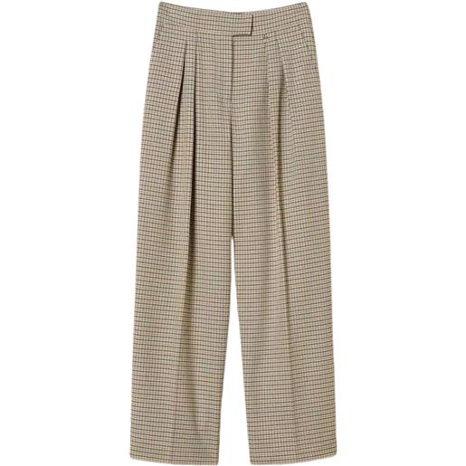 TWINSET pantaloni a palazzo in pied-de-poule