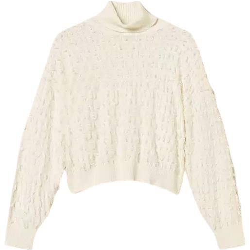 TWINSET maglia a lupetto con frange