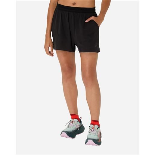 Asics fujitrail elite w - short running - donna - nero