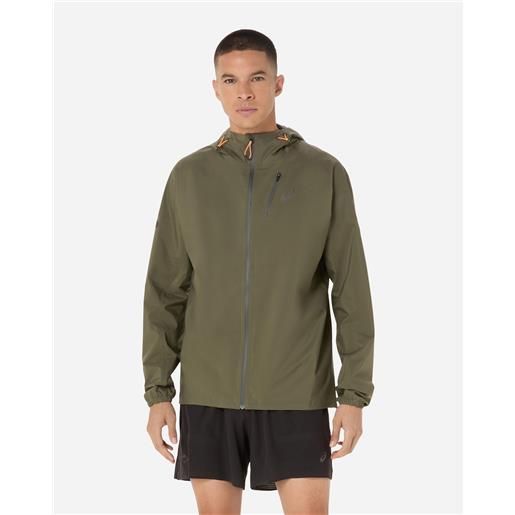 Asics fujitrail elite waterproof m - giacca running - uomo - verde