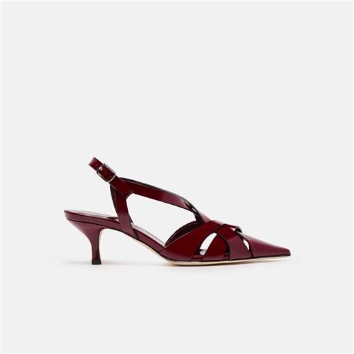 Scarosso clio burgundy patent bordeaux - vernice