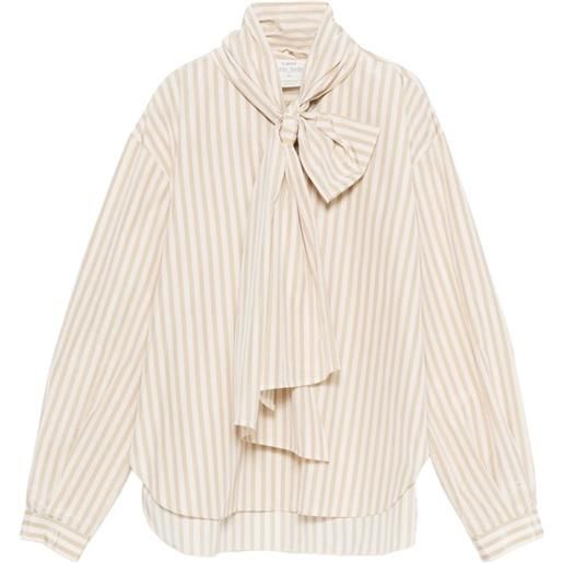 Forte Forte camicia a righe - toni neutri