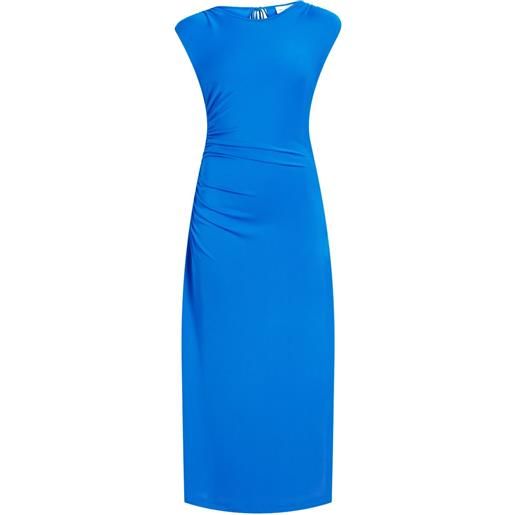 Proenza Schouler White Label abito midi mimi con arricciatura - blu