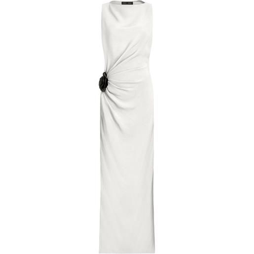 Proenza Schouler abito da sera lungo drappeggiato con rosa - bianco