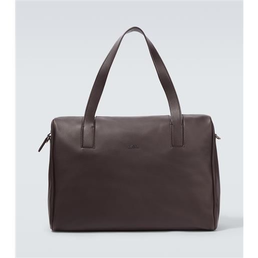 Zegna borsa da viaggio in pelle