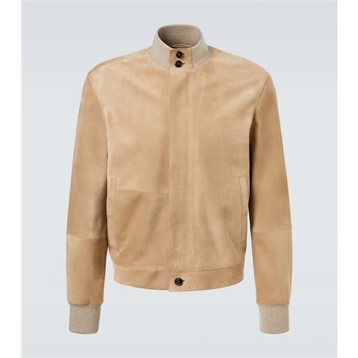 Zegna giacca blouson in suede
