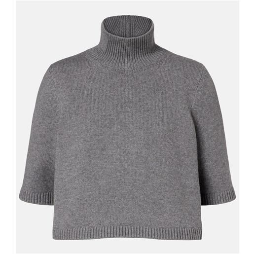 Alaia alaã¯a dolcevita cropped in misto cashmere