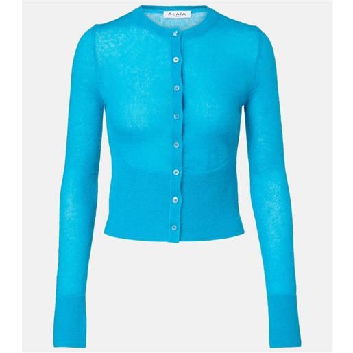 Alaia alaã¯a cardigan in misto mohair e lana