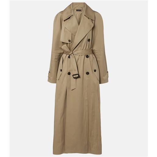Balenciaga trench cocoon in twill di cotone