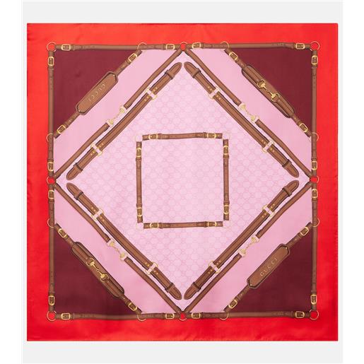 Gucci foulard in seta con stampa