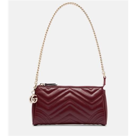 Gucci borsa a spalla gg marmont 2.0 mini in pelle