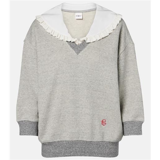 Chloe chloã© felpa in pile chinã© di misto cotone