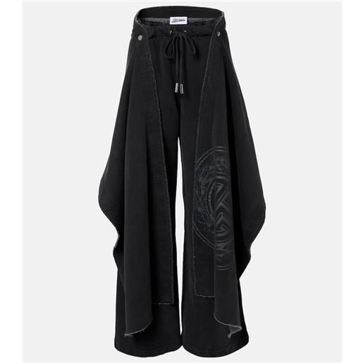 Jean Paul Gaultier pantaloni sportivi french terry in misto cotone