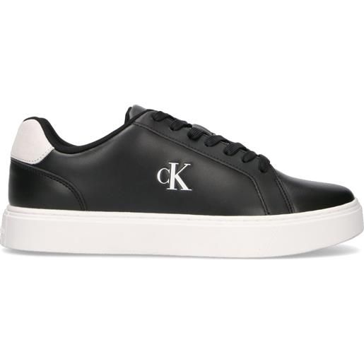 CALVIN KLEIN JEANS sneaker uomo nera in pelle