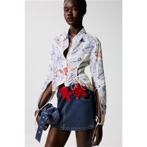 Desigual camicia stampata con fiocchi