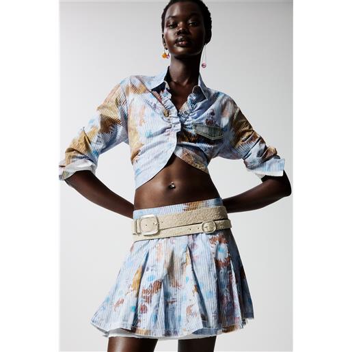 Desigual camicia a righe con fiori