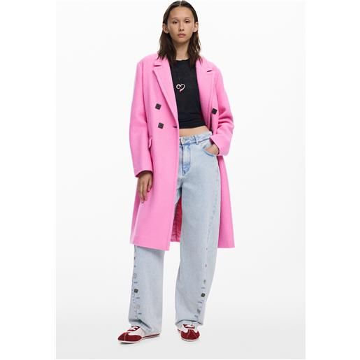 Desigual cappotto doppiopetto con bottoni