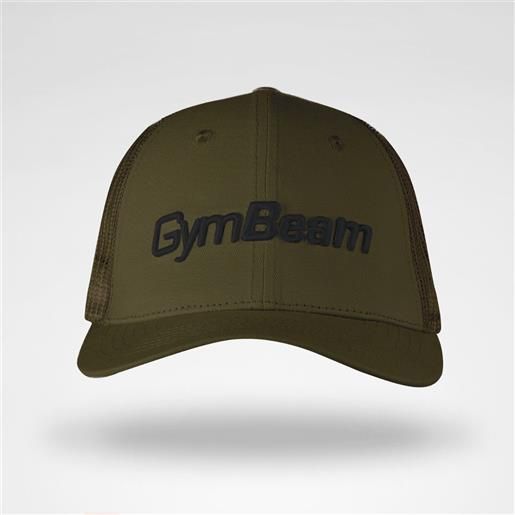 GymBeam cappellino mesh panel military green