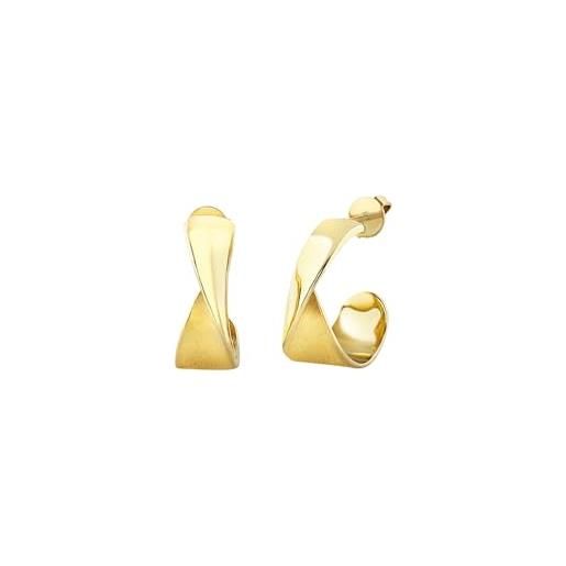 Breil, Collezione Sculpture, Orecchini Rettangolari con Elemento