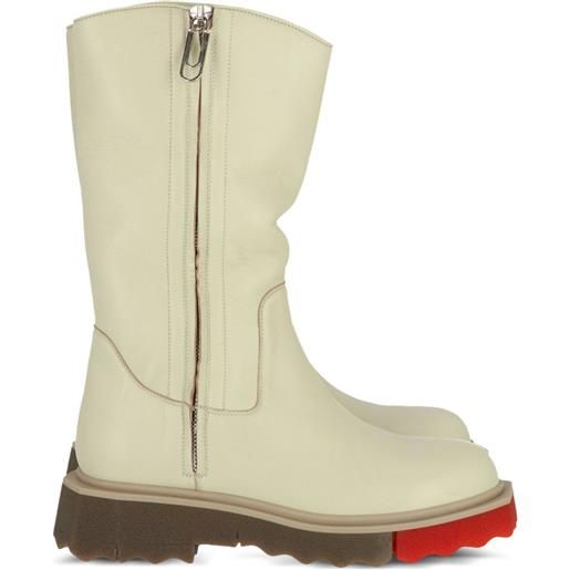 Off-White stivali con zip - toni neutri