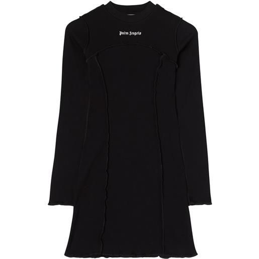 Palm Angels abito corto con ricamo - nero