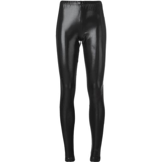 Junya Watanabe varnished leggings - nero