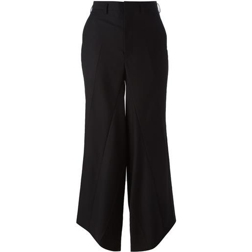 Junya Watanabe wide leg crepe trousers - nero