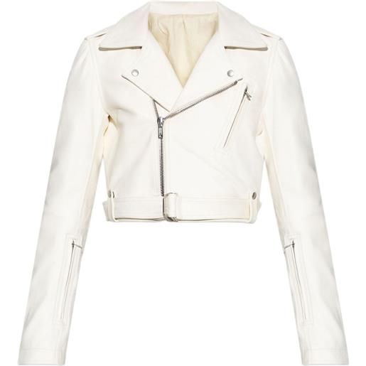 Rick Owens giacca asimmetrica - bianco