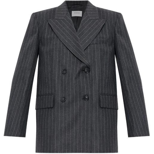 Sportmax blazer gessato belford - grigio
