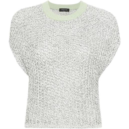 Fabiana Filippi maglione smanicato - bianco