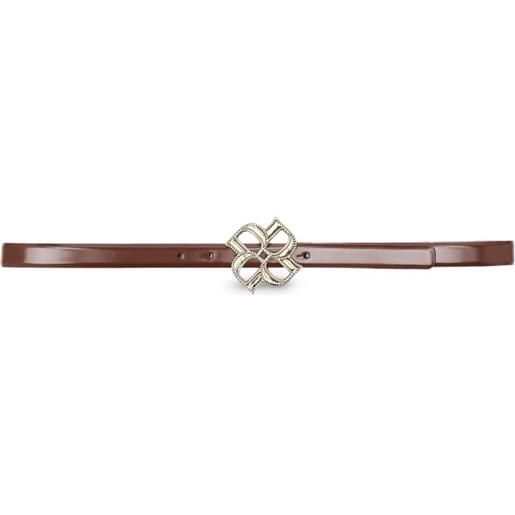 Dorothee Schumacher cintura subtle shine con fibbia - marrone