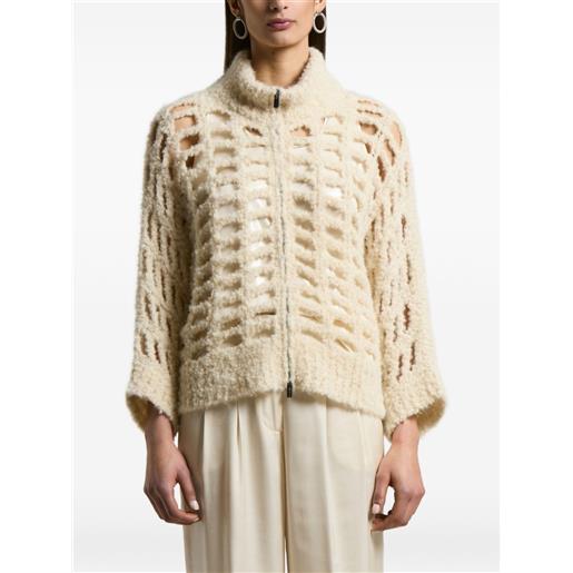 Peserico cardigan con dettaglio cut-out - toni neutri