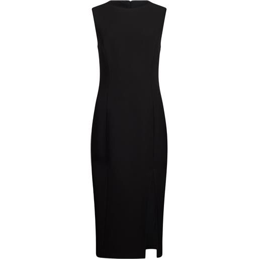 LIU JO abito midi con spacco - nero