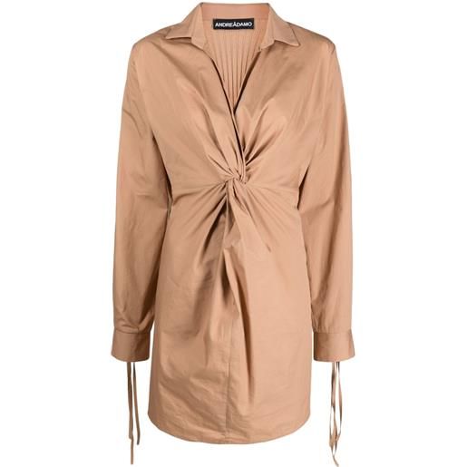 ANDREĀDAMO chemisier con design a incrocio - toni neutri