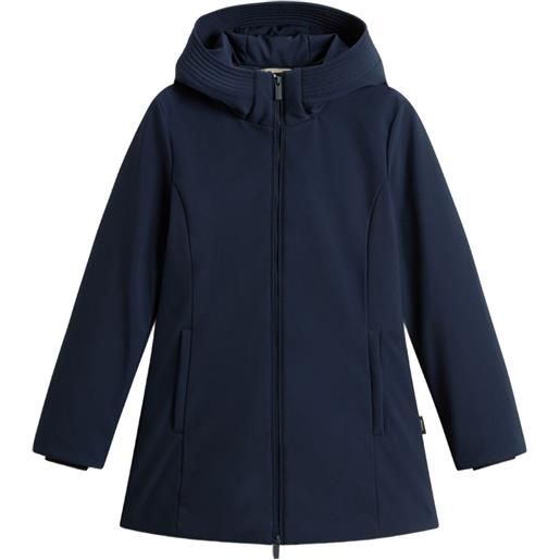 Woolrich hooded quilted parka - blu