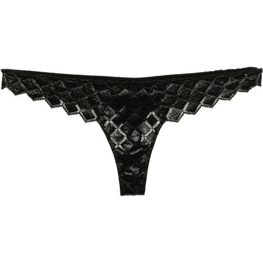 Kiki de Montparnasse tanga lamine - nero