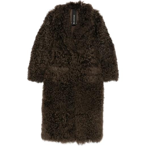 Blancha `tigrados` shearling coat